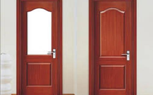laminated wooden door