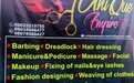 At UniQue Empire,   We specialize on the following:  Barbing  Dread locks and Dread maintance   Hairdressing (Any style of your choice)  General body massage  Manicure and pedicure  Facial treatment  Laundry and Dry cleaning  Fashion designing (Weaving of clothes)  Installation of car tracker  MakeUp  Fixing of Nails and Eye Lashes  Sales of Plain and Pattern materials, Ankara and Lace combo  All Our services are at affordable 